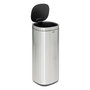 Voir la diapositive 2 : FIVE Poubelle de Cuisine Ouverture Pression  Inox  50L Argent