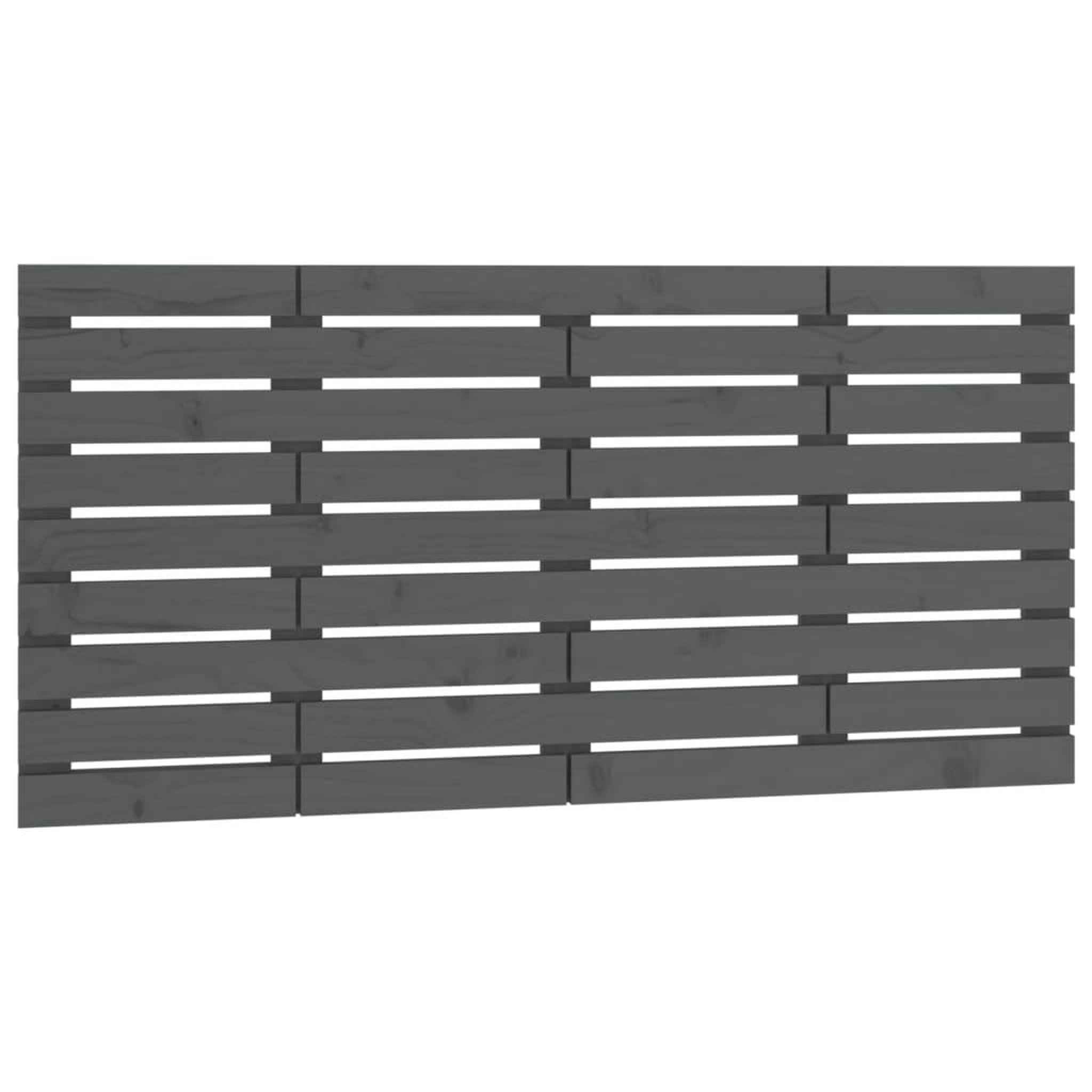 Voir la diapositive 2 : VIDAXL Tete de lit murale Gris 146x3x63 cm Bois massif de pin