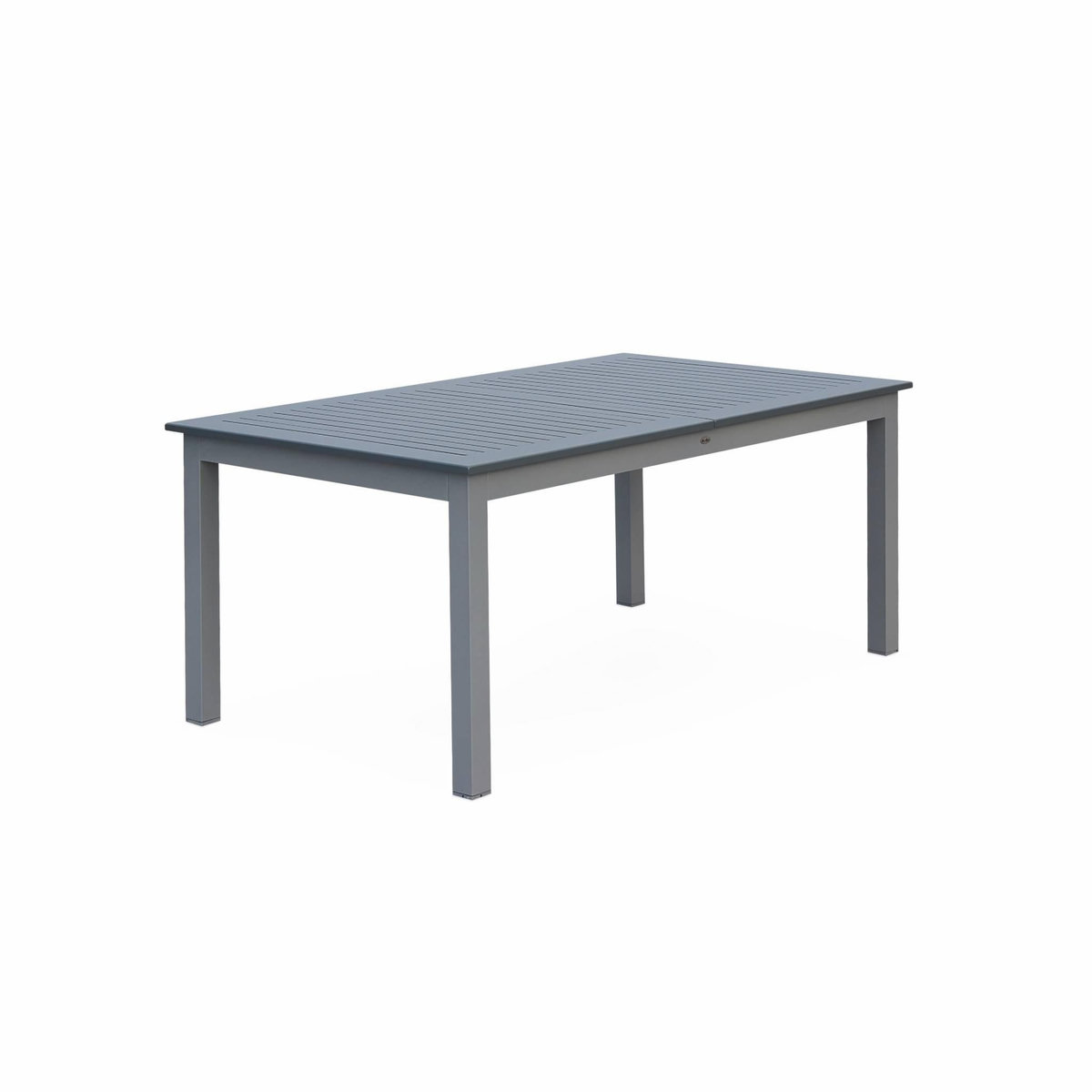 SWEEEK Table extensible - Chicago Anthracite - Table en aluminium 175/245cm avec rallonge. 8 places
