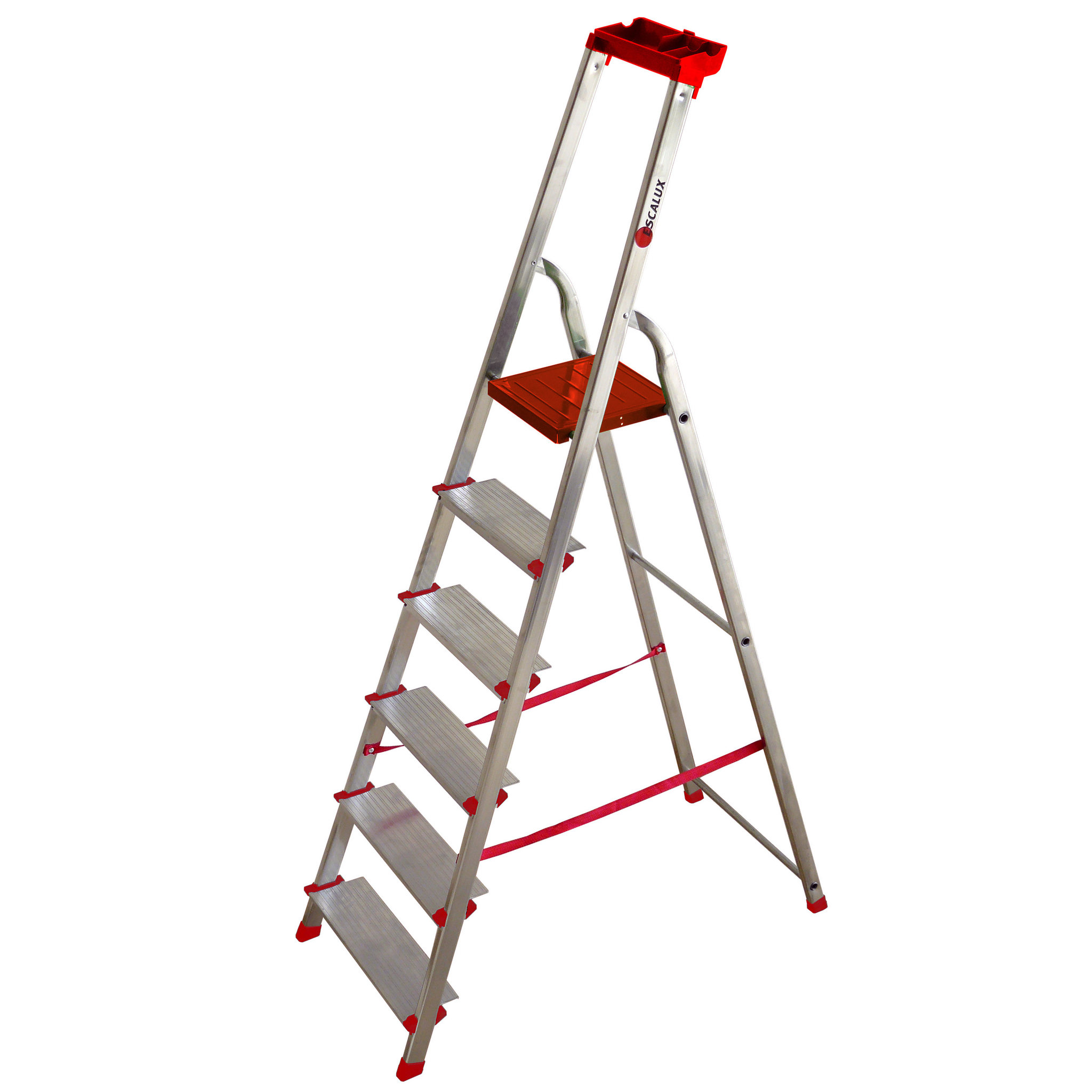 Voir la diapositive 1 : ESCALUX Escabeau Conforlux 6 marches - 3m21