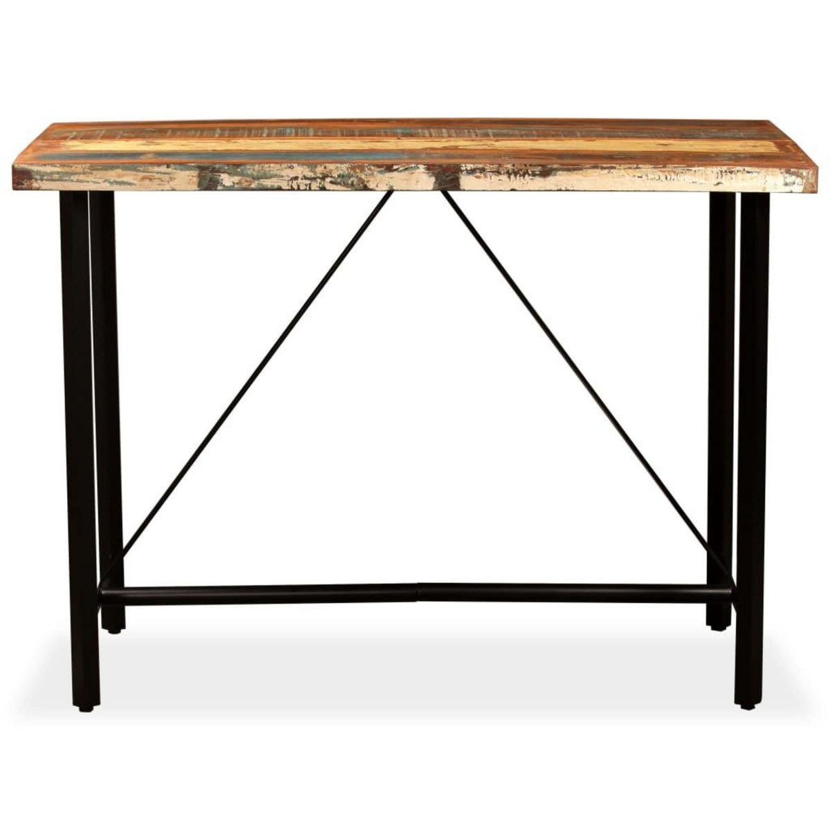 VIDAXL Table de bar Bois massif de recuperation 150 x 70 x 107 cm