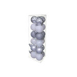 FEERIC LIGHT & CHRISTMAS Lot de 18 Boules de Noël  Colorama  3cm Argent & Blanc