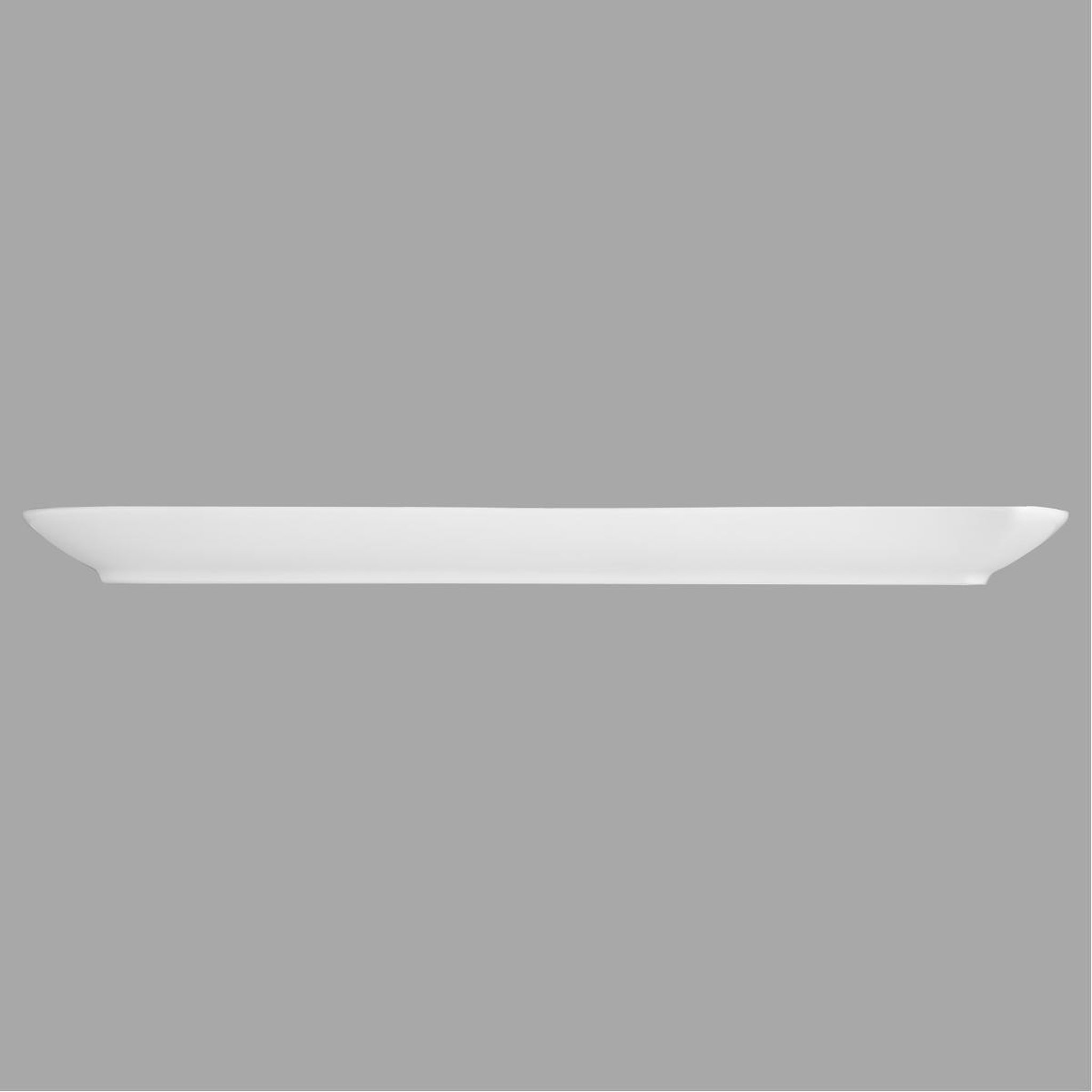 Voir la diapositive 4 : SECRET DE GOURMET Lot de 6 Plats Rectangulaires  Vague  37cm Blanc