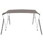 Voir la diapositive 3 : VIDAXL Auvent bimini a 3 arceaux gris 183x160x137 cm