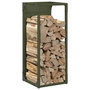 Voir la diapositive 4 : VIDAXL Portant de bois chauffage vert olive 25x25x60 cm