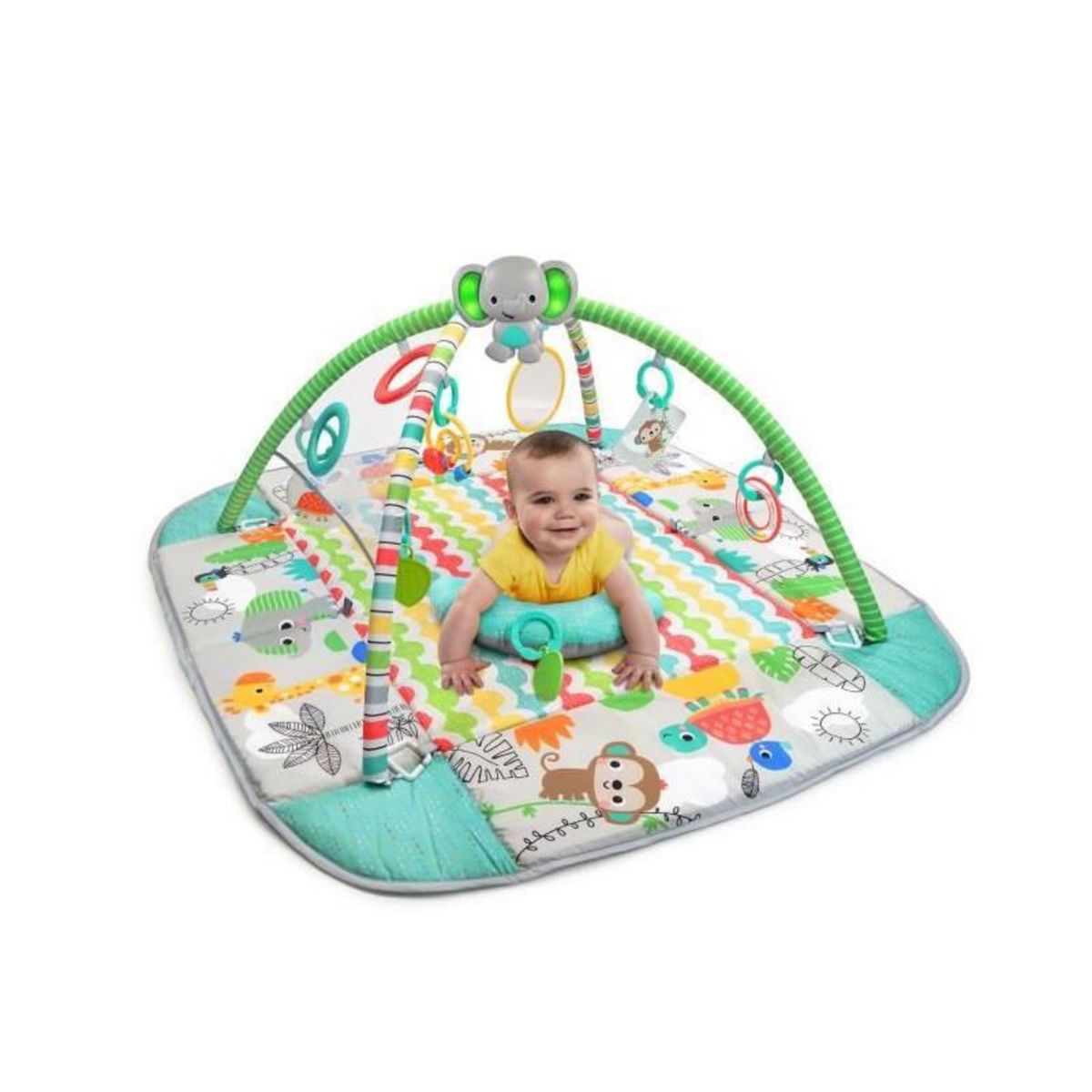 Bright Starts BRIGHT STARTS Tapis deveil 5 en 1  - your way ball playTM activity gym + ball pit - Totally tropical