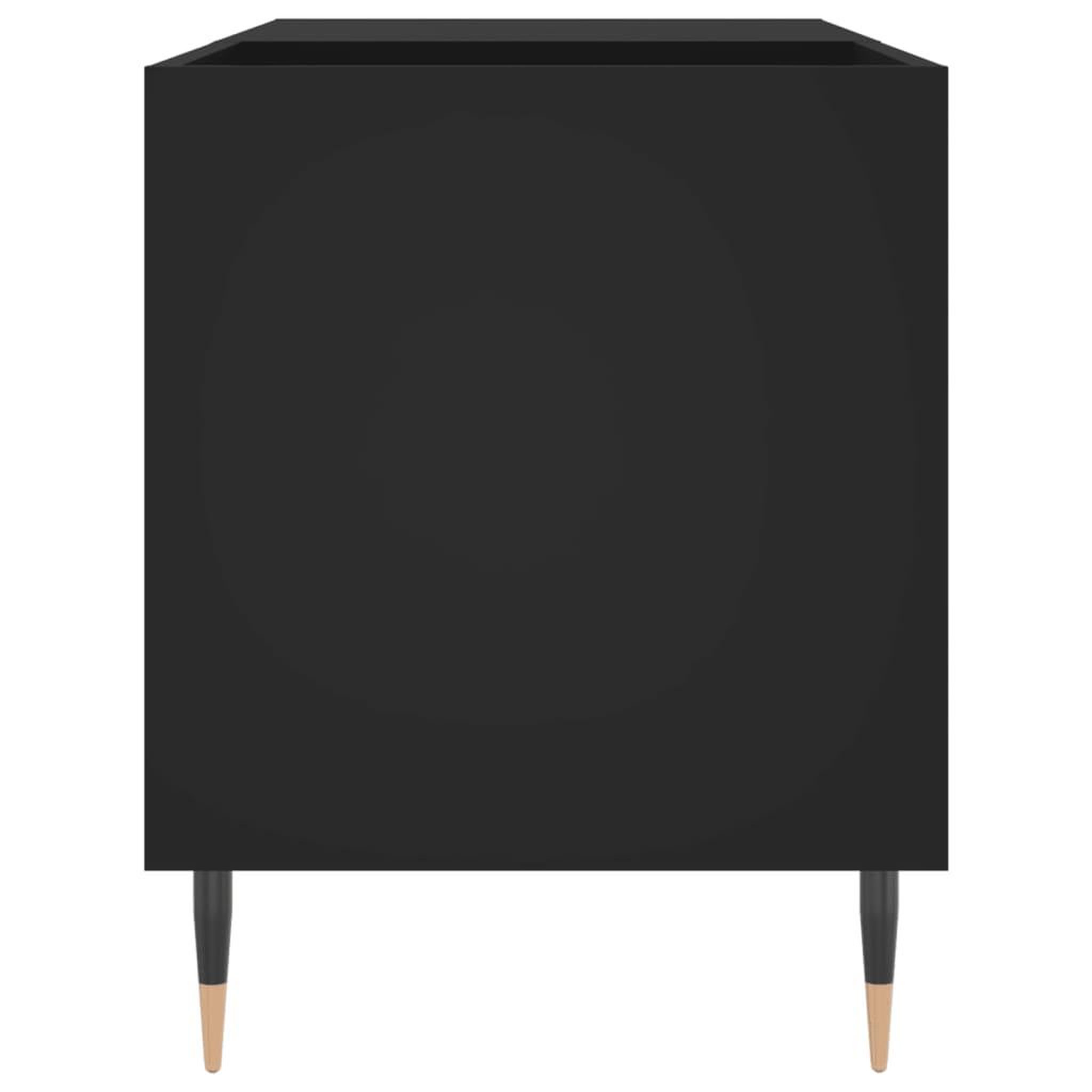 Voir la diapositive 5 : VIDAXL Armoire a disques noir 85x38x48 cm bois d'ingenierie