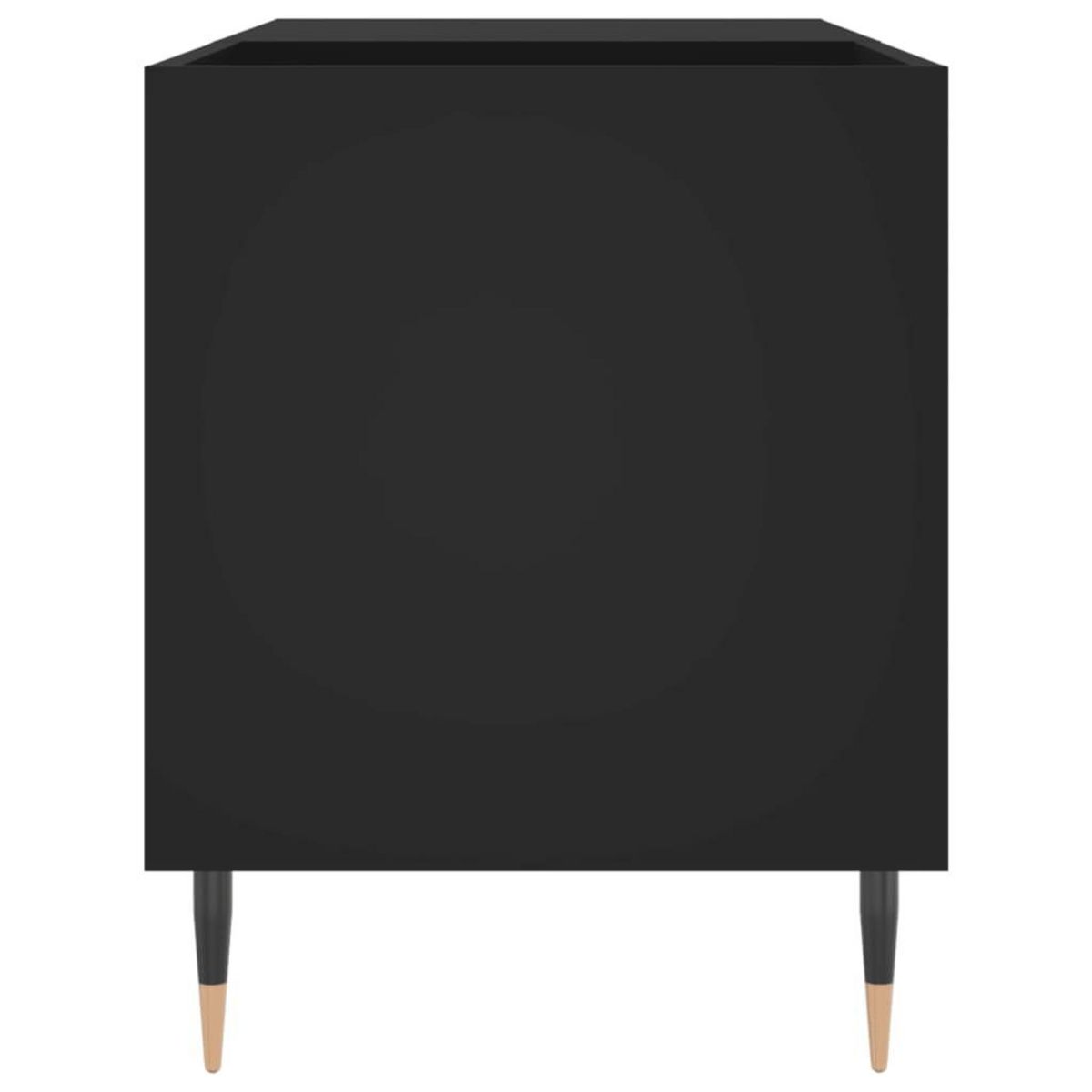 VIDAXL Armoire a disques noir 85x38x48 cm bois d'ingenierie