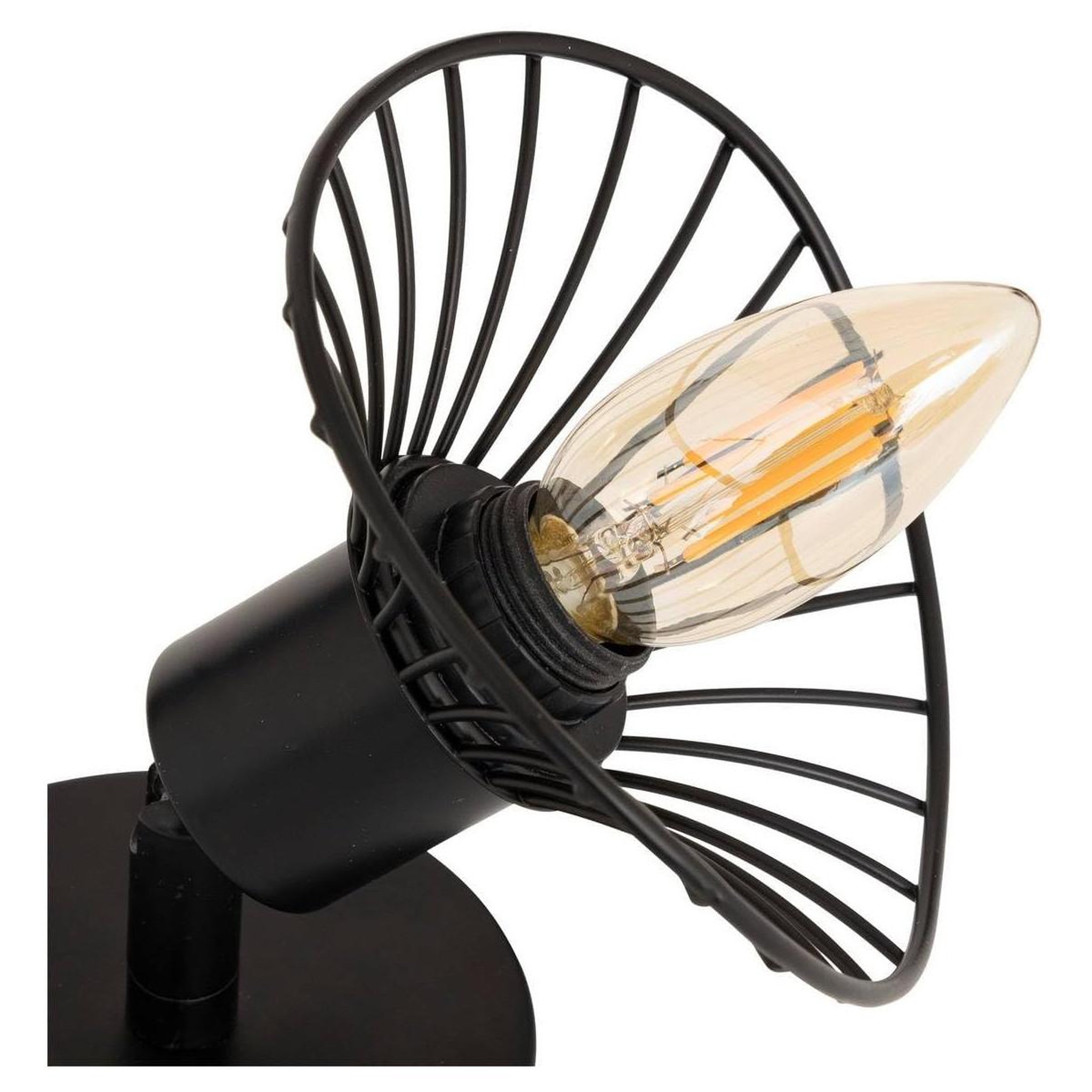 Voir la diapositive 3 : ATMOSPHERA Applique murale orientable en métal  adelia  17cm noir