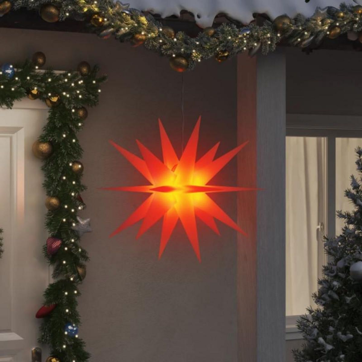 VIDAXL Lumière de Noël avec LED pliable rouge 100 cm