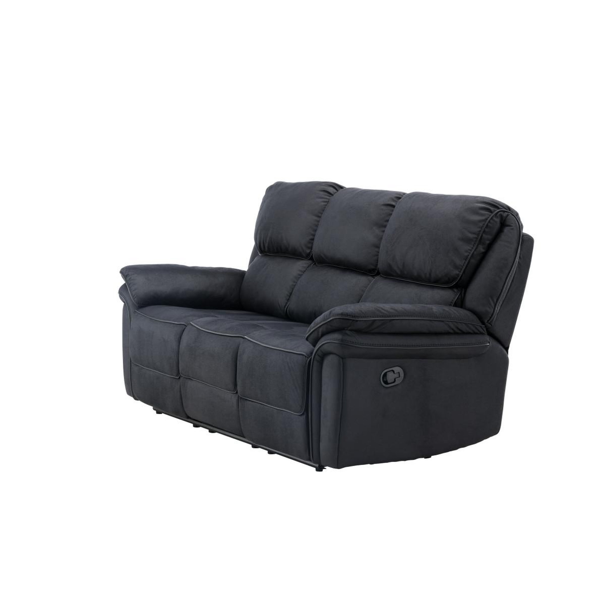 Voir la diapositive 6 : Paris Prix Canapé de relaxation 3 places  saranda  228cm noir
