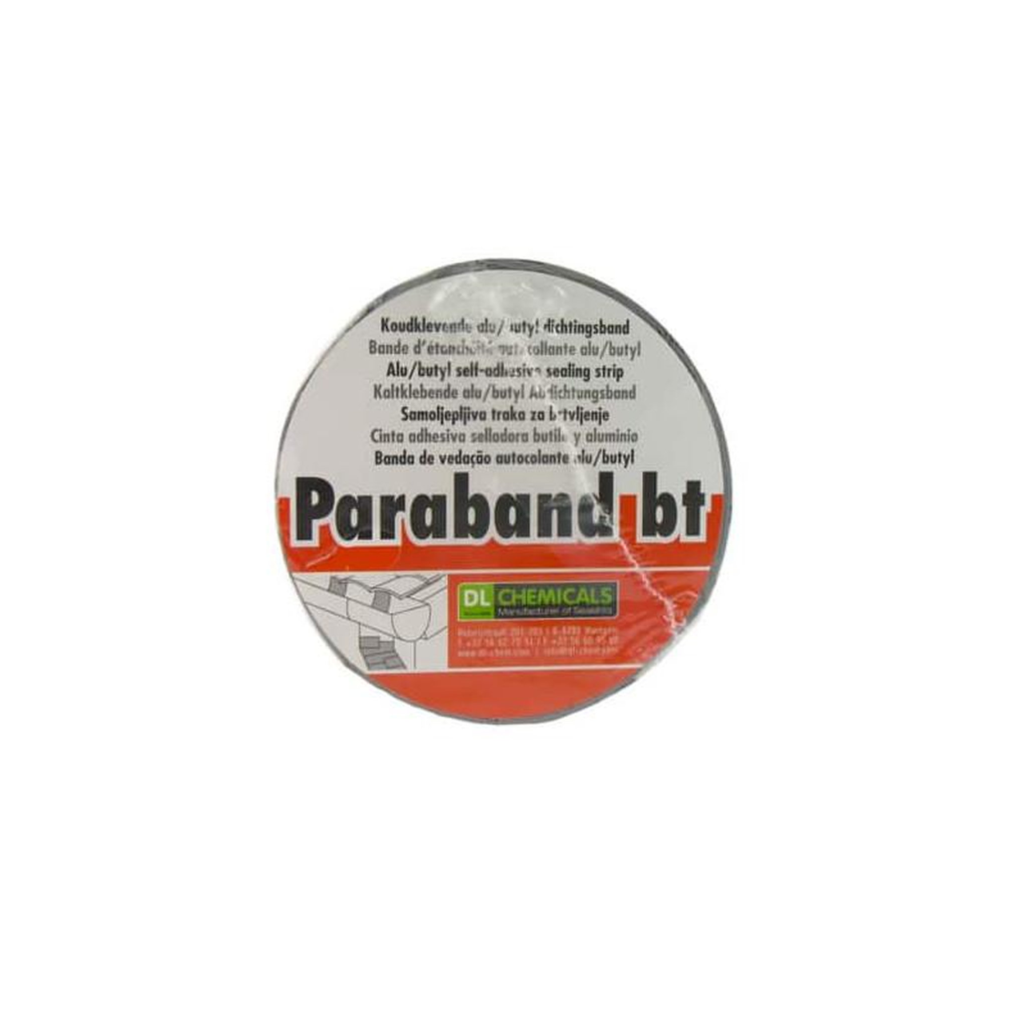 Voir la diapositive 2 : DL Chemicals Bande d'étanchéité autocollante dl chemicals alu butyl 200mm x 10m