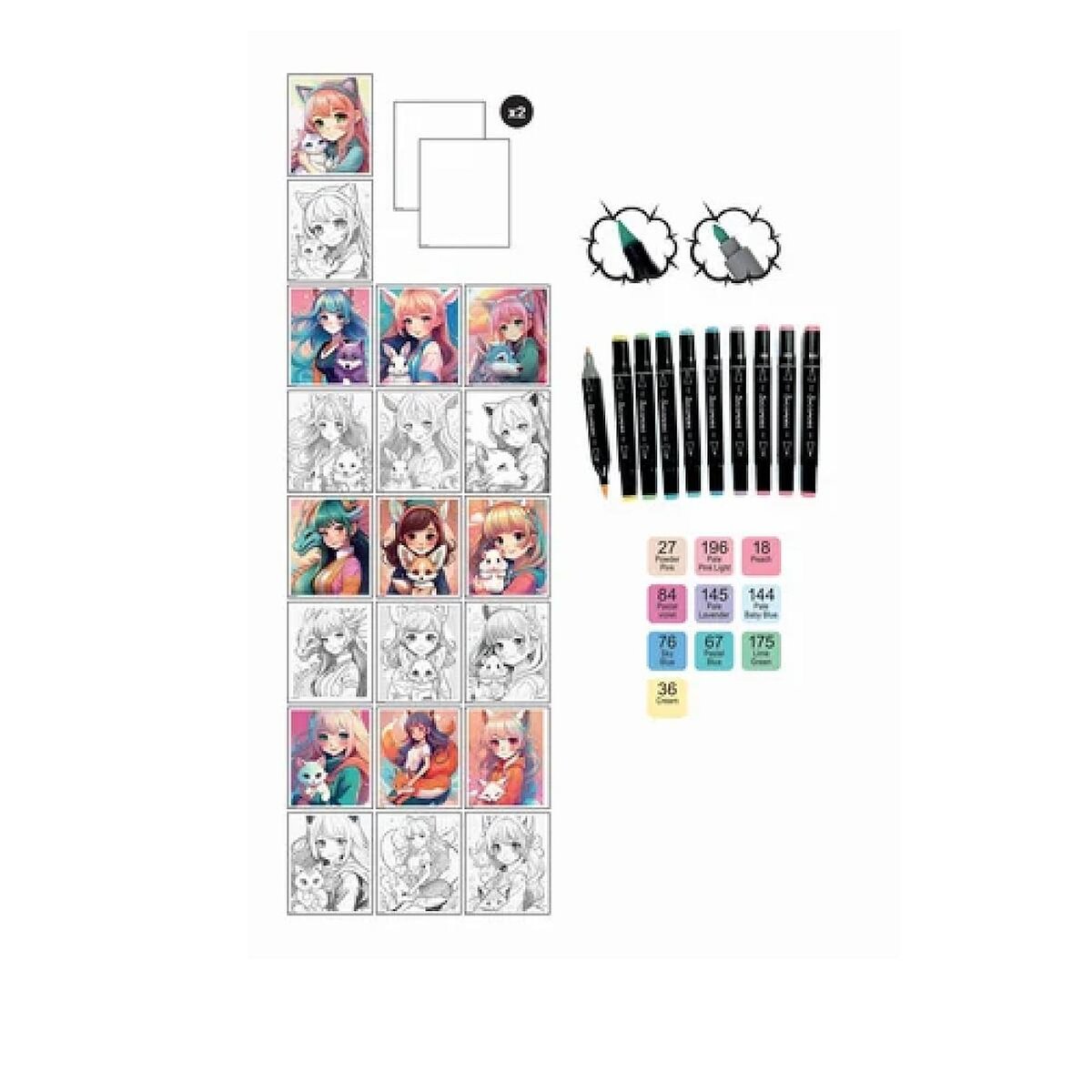 Au Sycomore Manga - GM - Layout et marqueurs - Kemonomimi