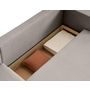 Voir la diapositive 4 : BEST MOBILIER Topaze - canapé d'angle réversible - 4 places - convertible avec coffre - en tissu bouclette