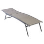 Voir la diapositive 4 : GARDEN STAR Bain de soleil multi-positions - Textilène et acier -  taupe