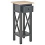 Voir la diapositive 2 : VIDAXL Table d'appoint Noir 27 x 27 x 65,5 cm Bois