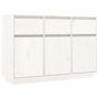 Voir la diapositive 2 : VIDAXL Buffet blanc 110x34x75 cm bois massif de pin