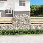 VIDAXL Panier de gabions arque 150x50x140/160 cm Fer galvanise