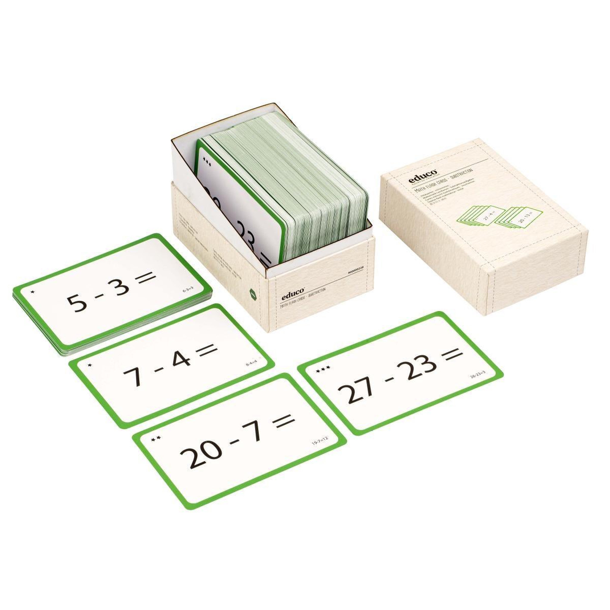 EDUCO Cartes mémoire - soustraction