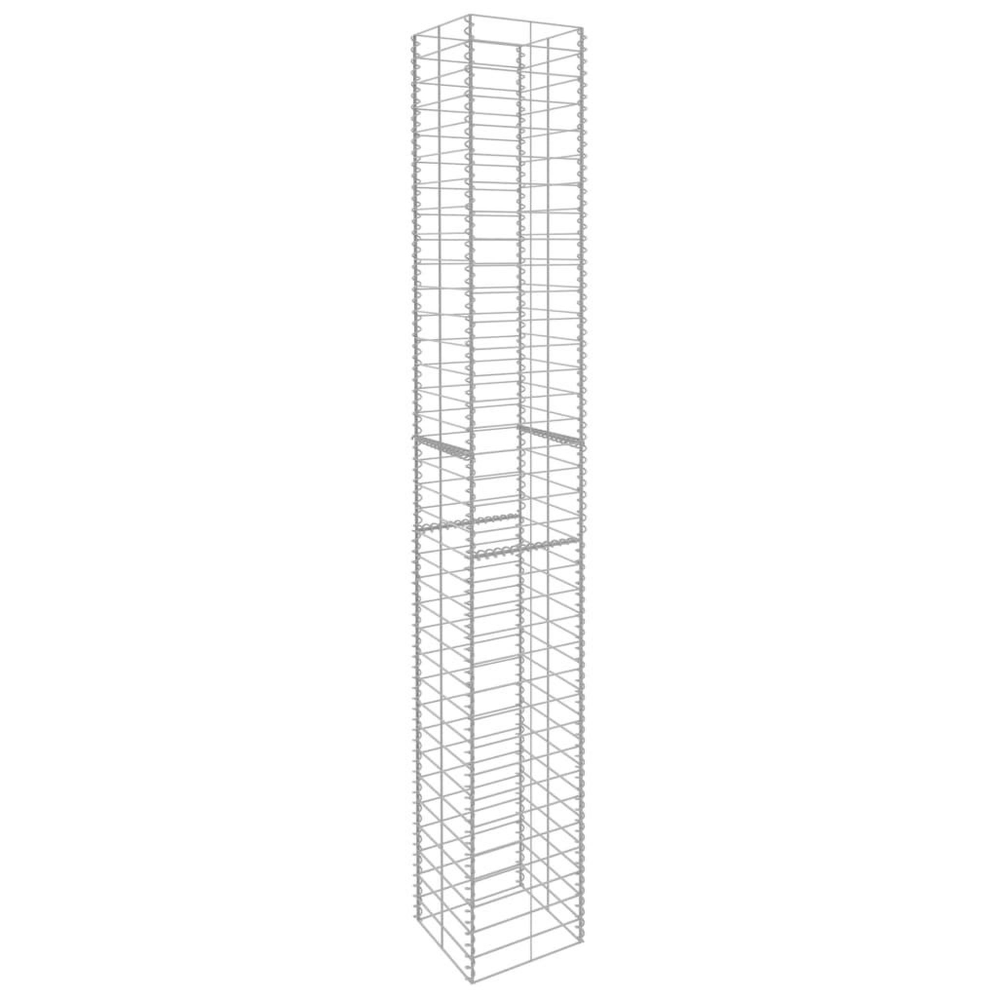 Voir la diapositive 3 : VIDAXL Paniers de gabion 3 pcs acier galvanise 25x25x197 cm
