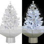 Voir la diapositive 1 : VIDAXL Arbre de Noël neigeux avec base de parapluie Blanc 75 cm
