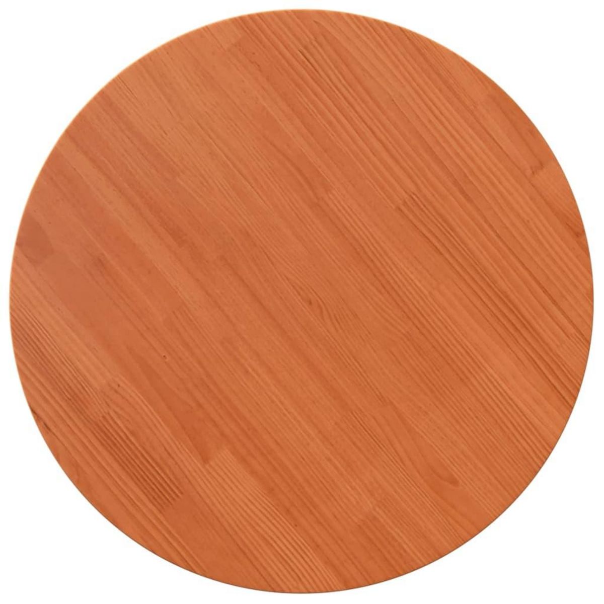 VIDAXL Dessus de table rond cire marron Ø70x2,5 cm bois de pin massif