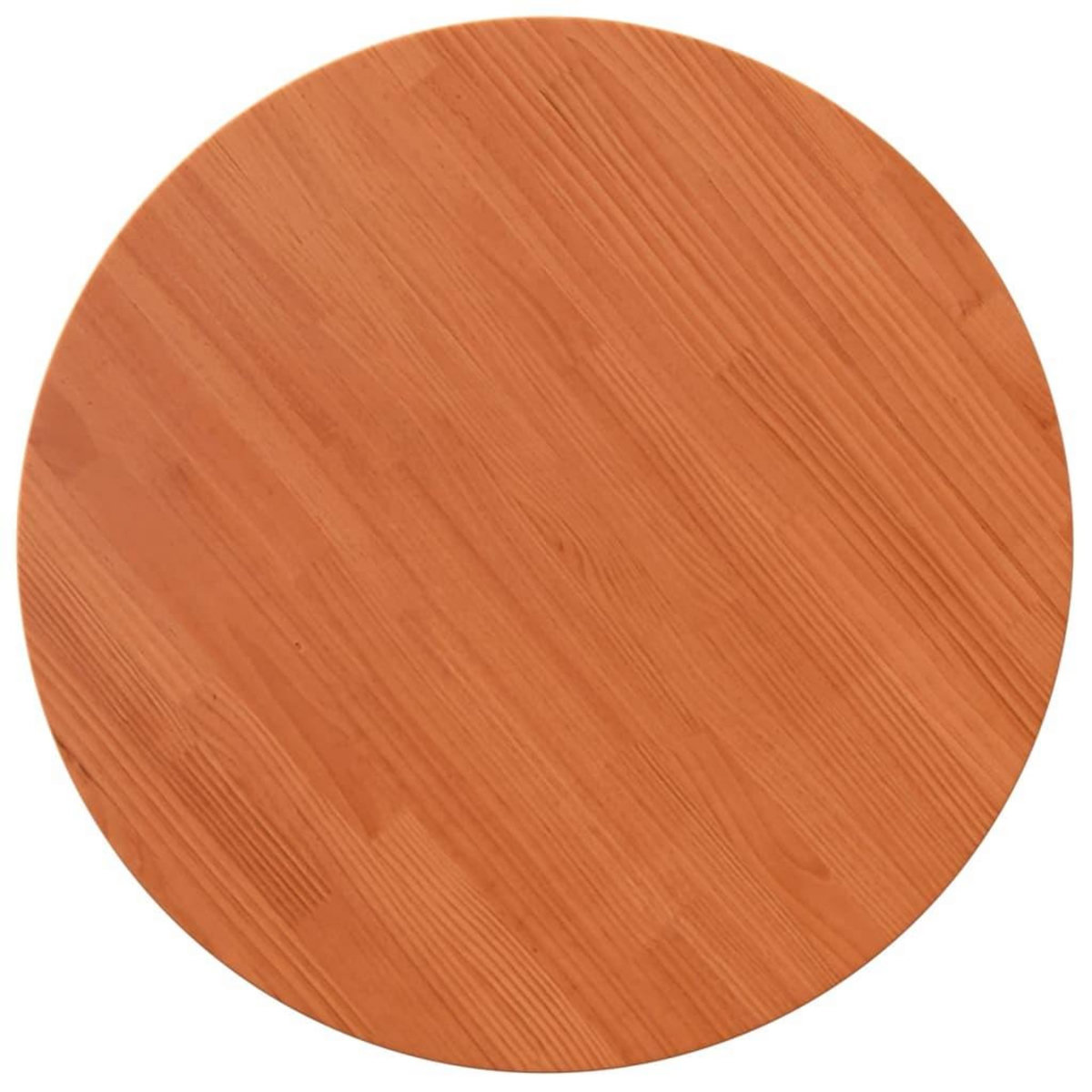 VIDAXL Dessus de table rond cire marron Ø70x2,5 cm bois de pin massif