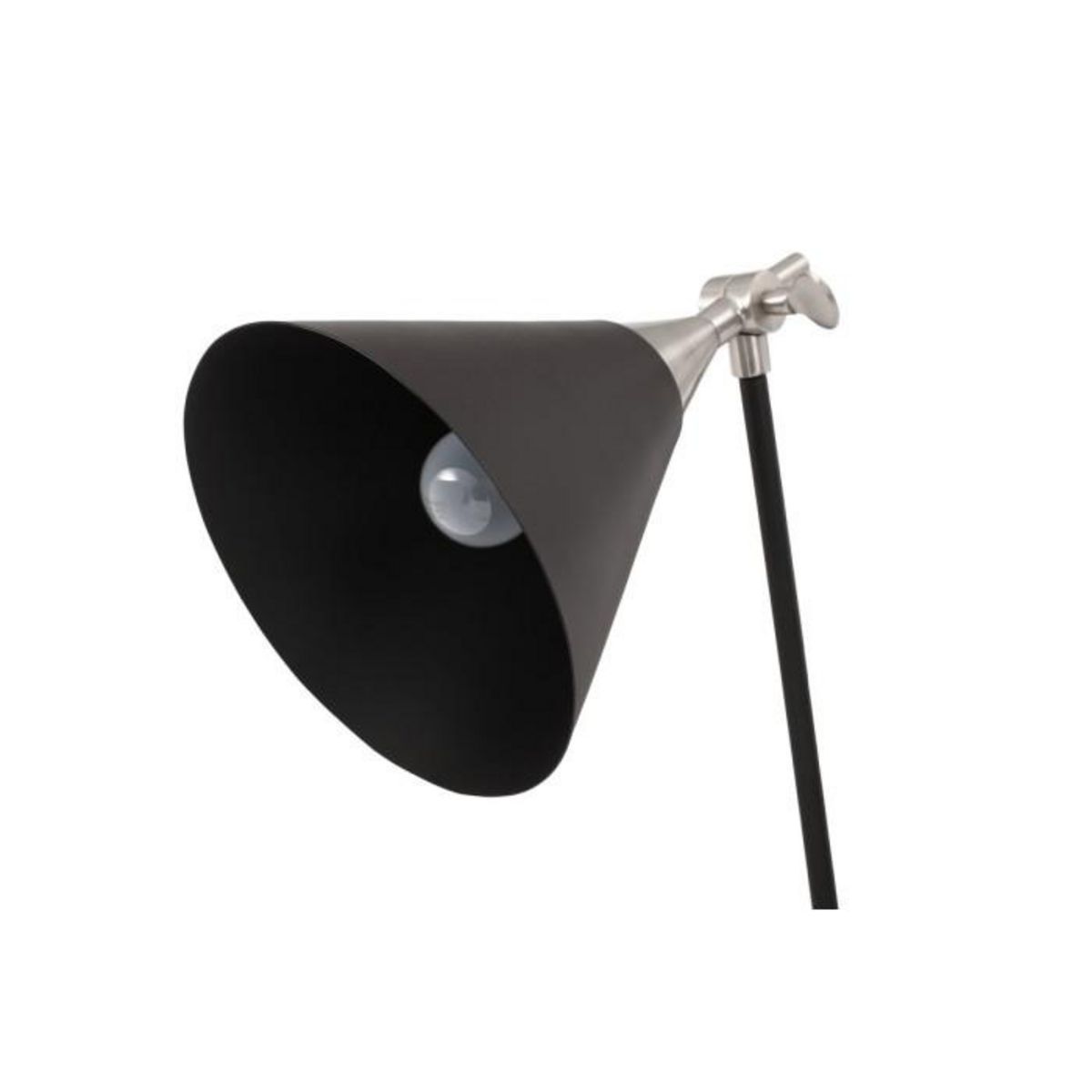 Paris Prix Lampe à Poser Industriel  Celeste  76cm Noir & Argent