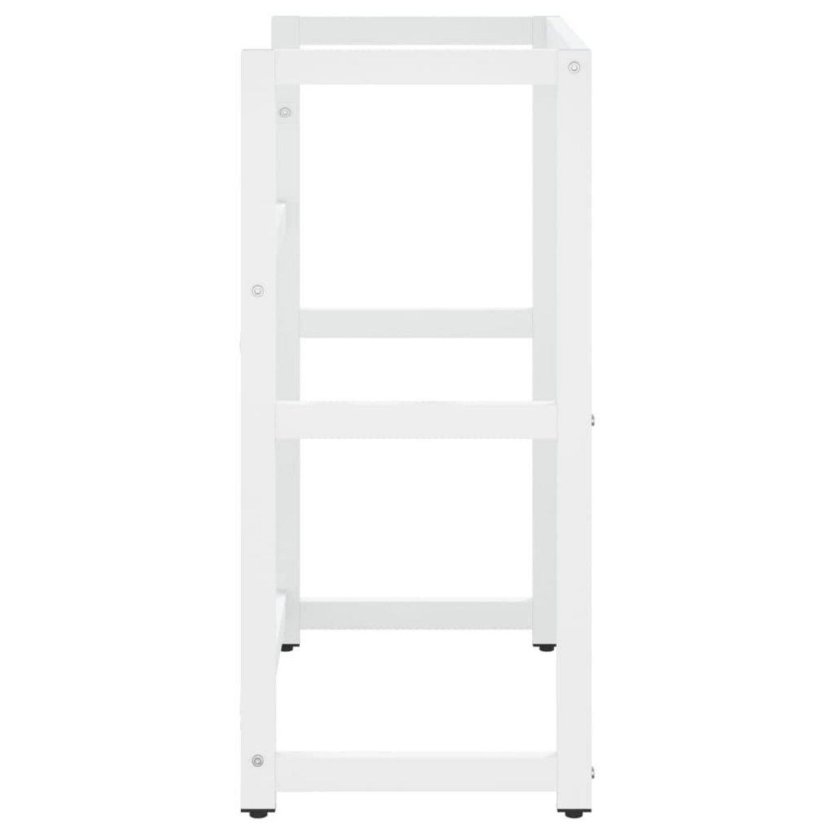 VIDAXL Cadre de lavabo de salle de bain Blanc 59x38x83 cm Fer