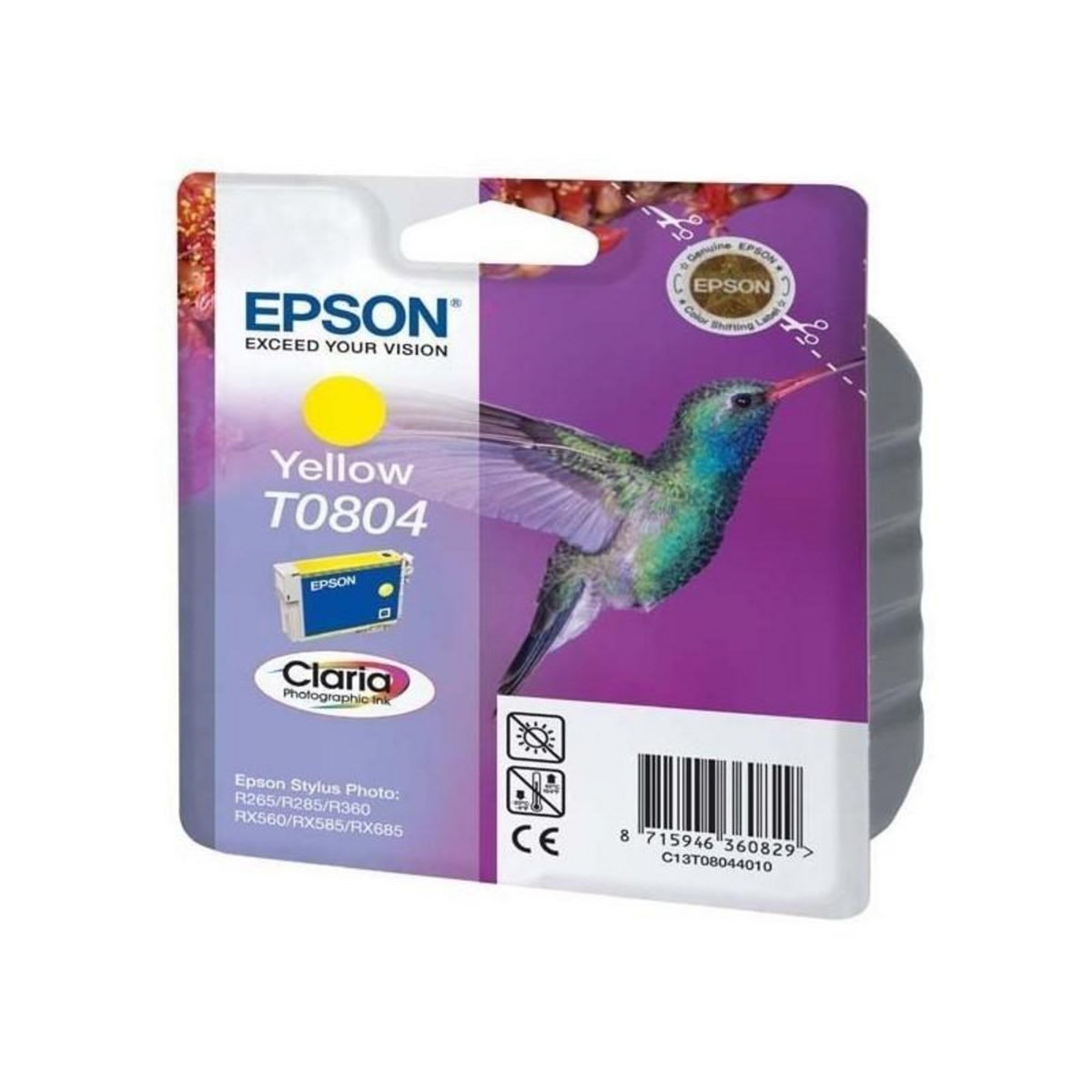 Epson Epson T0804 Colibri Cartouche dencre Jaune