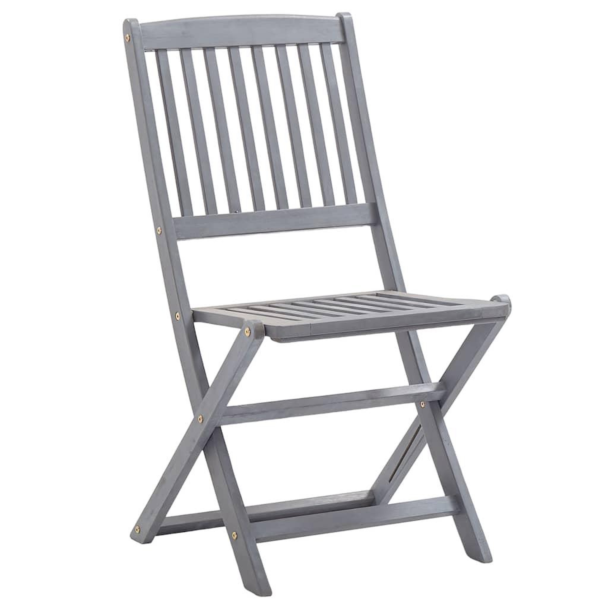 Voir la diapositive 3 : VIDAXL Chaises pliables d'exterieur lot de 8 et coussins Bois d'acacia