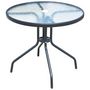 Voir la diapositive 2 : VIDAXL Mobilier de salle a manger d'exterieur 5 pcs Acier Noir
