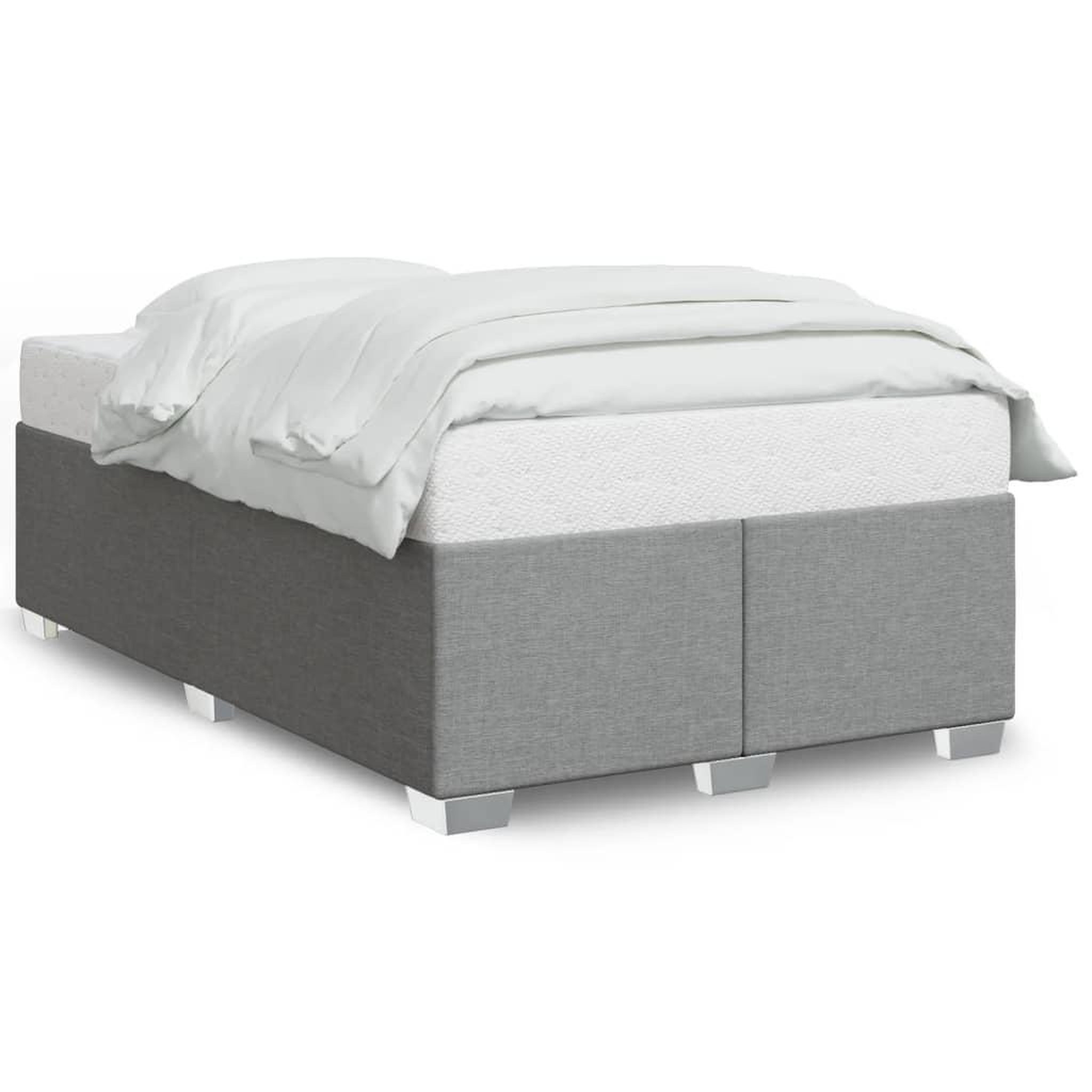 Voir la diapositive 2 : VIDAXL Cadre de lit sans matelas gris clair 120x200 cm tissu
