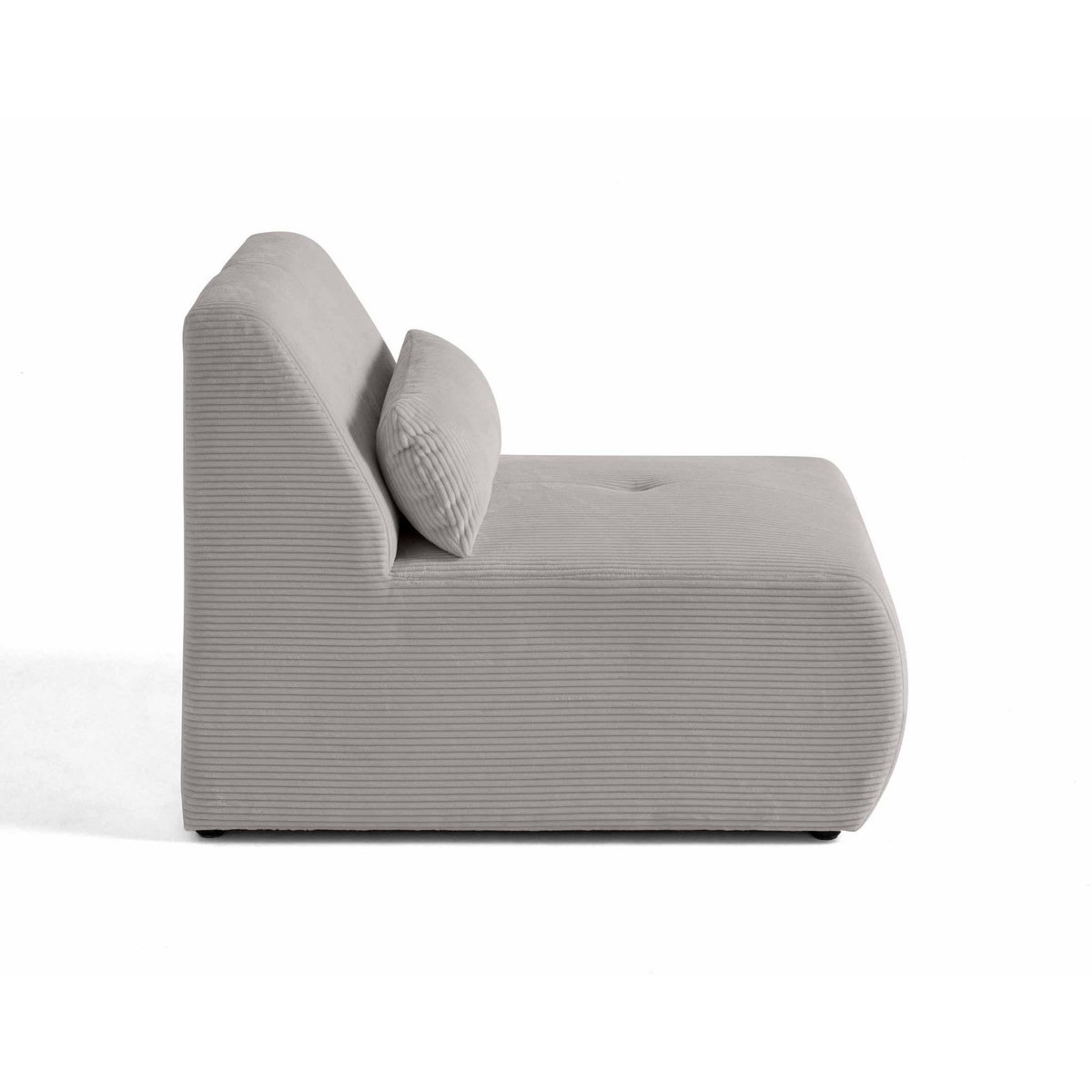 LISA DESIGN Onyx - fauteuil sans accoudoirs - en velours côtelé