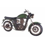 Paris Prix Patère Murale Vintage  Moto  96cm Vert