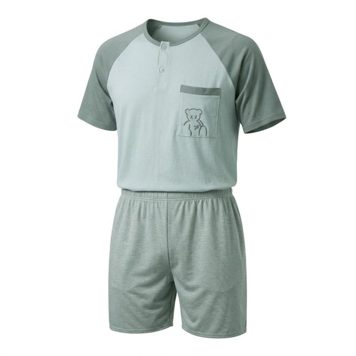 OZABI OZABI Ensemble Pyjama Pyjama Court Homme Coton