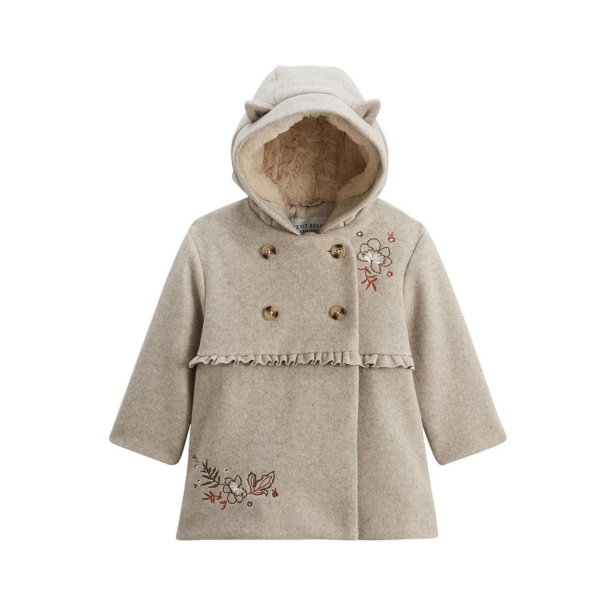 Voir la diapositive 1 : Petit Béguin Manteau enfant avec capuche manouk