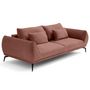 Voir la diapositive 5 : LISA DESIGN Arica - canapé droit 3 places convertible en tissu texturé