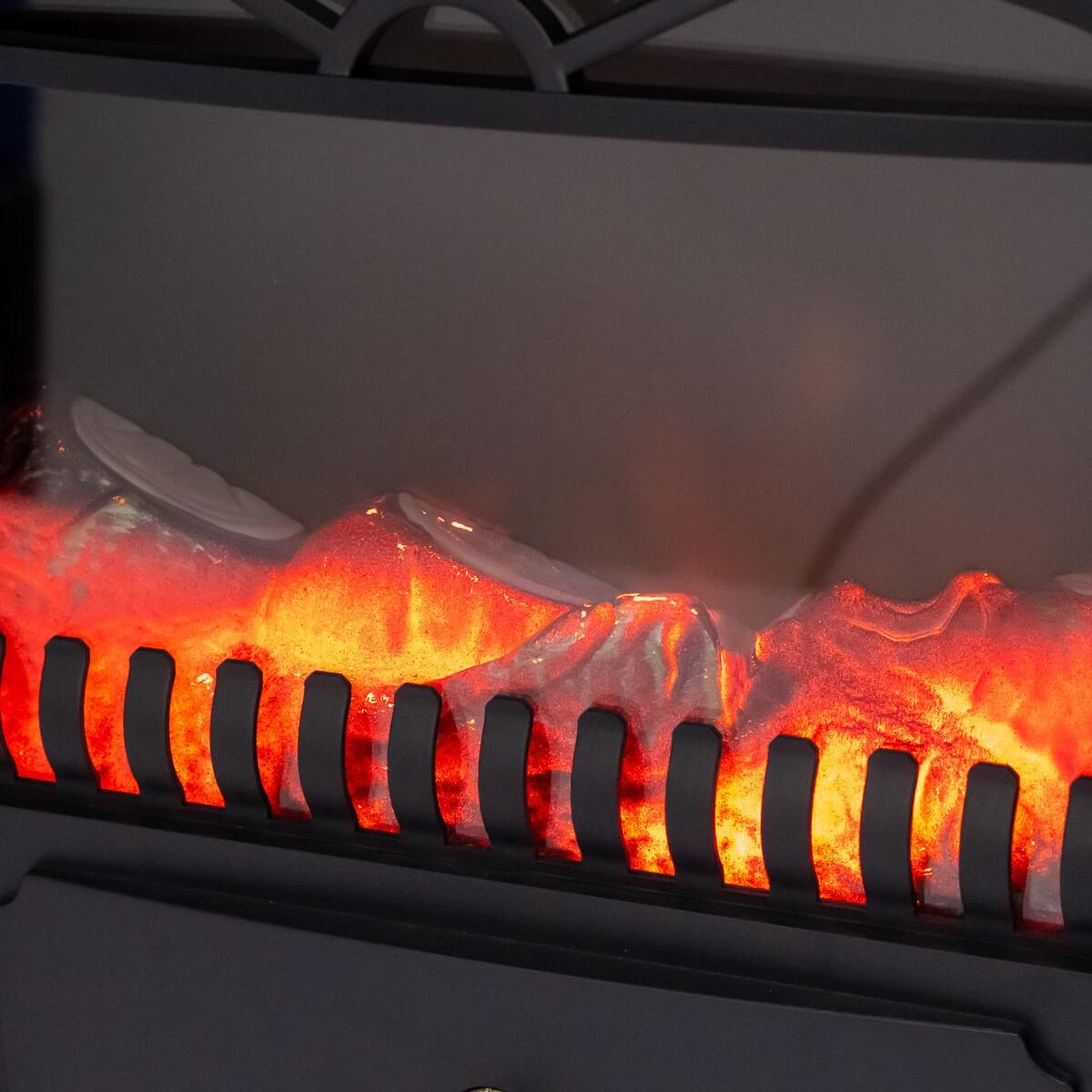 Voir la diapositive 6 : NIKLAS Cheminée électrique 1800W Effet flamme Chauffage infrarouge Santorin NIKLAS