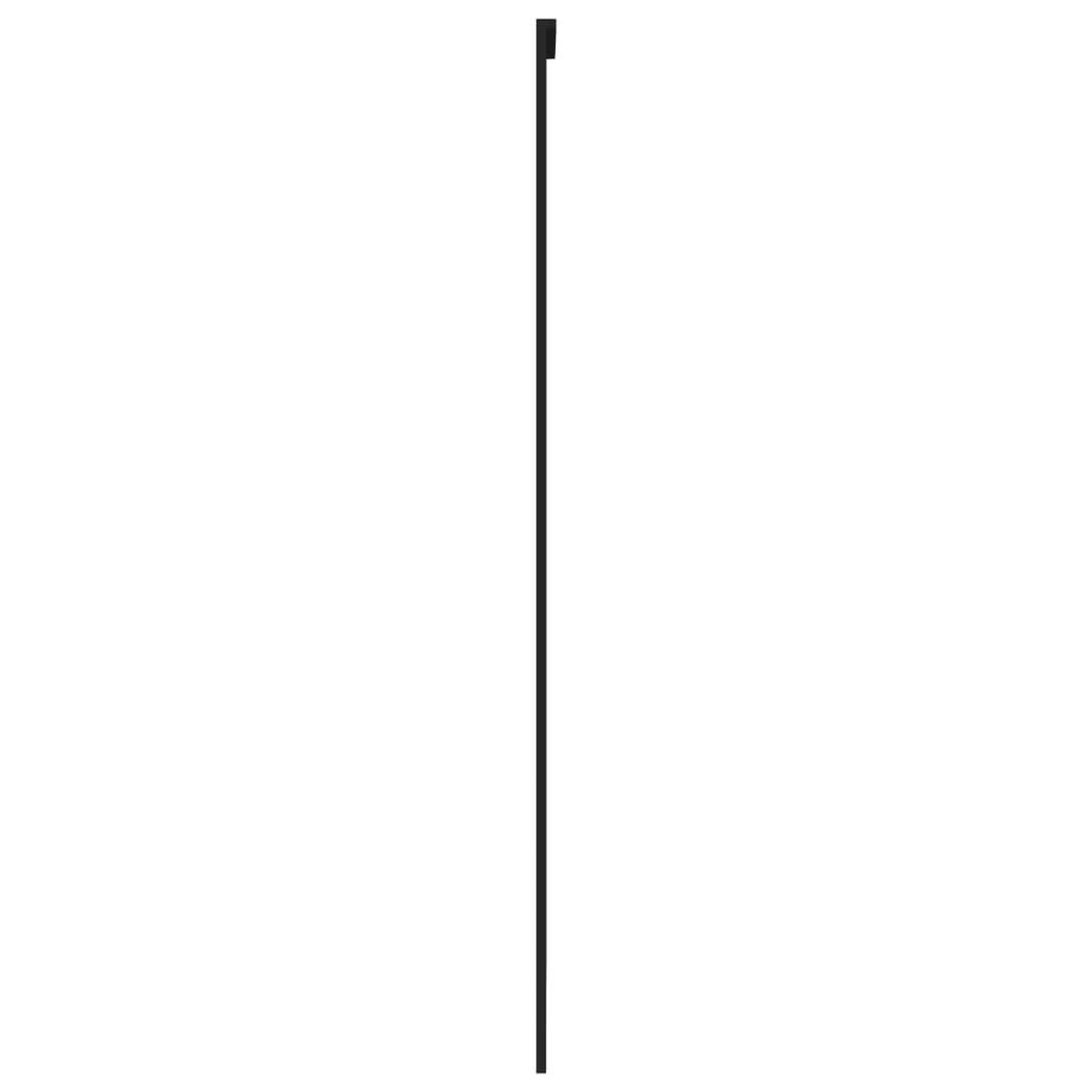Voir la diapositive 4 : VIDAXL Porte coulissante noir 102,5x205 cm verre trempe aluminium