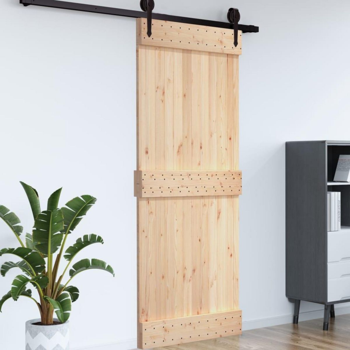 VIDAXL Porte NARVIK 100x210 cm bois massif de pin
