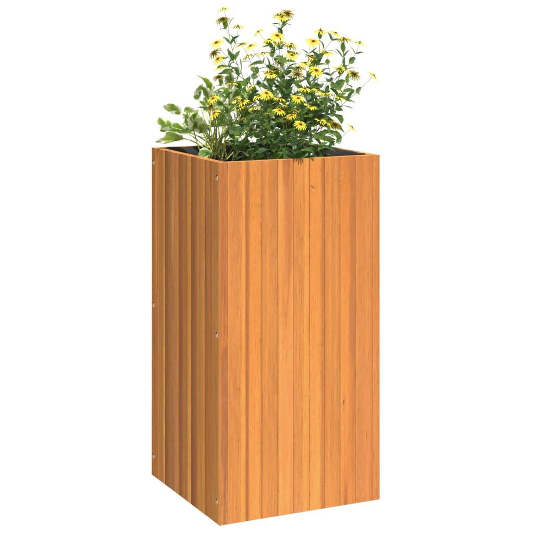 Voir la diapositive 4 : VIDAXL Jardiniere 45x45x90 cm bois massif d'acacia