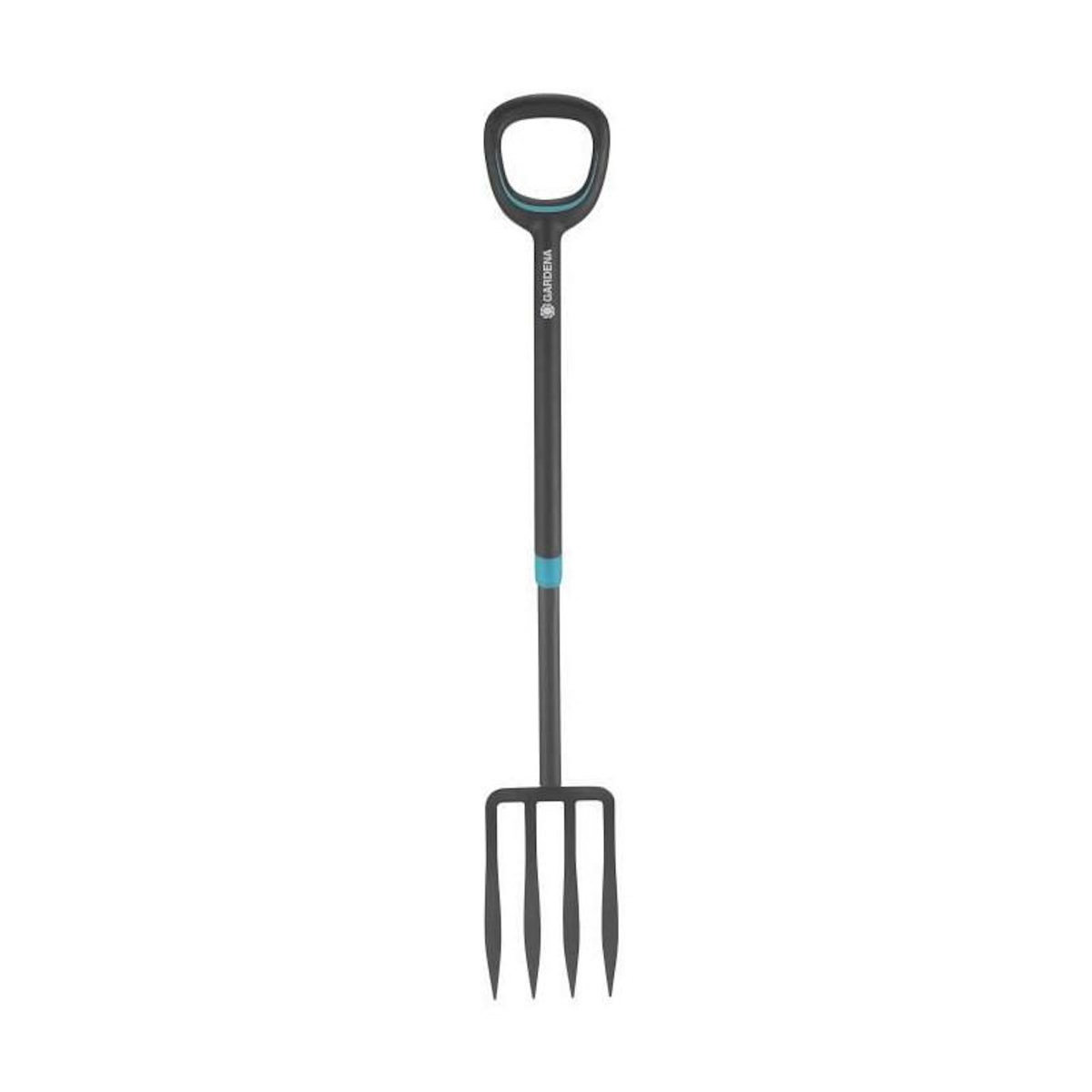 Gardena GARDENA Fourche a becher ErgoLine - Manche revetement souple - Poignee ergo en D - Dents acier trempe - Garantie 25 ans 17013-20