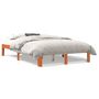 Voir la diapositive 2 : VIDAXL Cadre de lit sans matelas cire marron 140x200cm bois pin massif