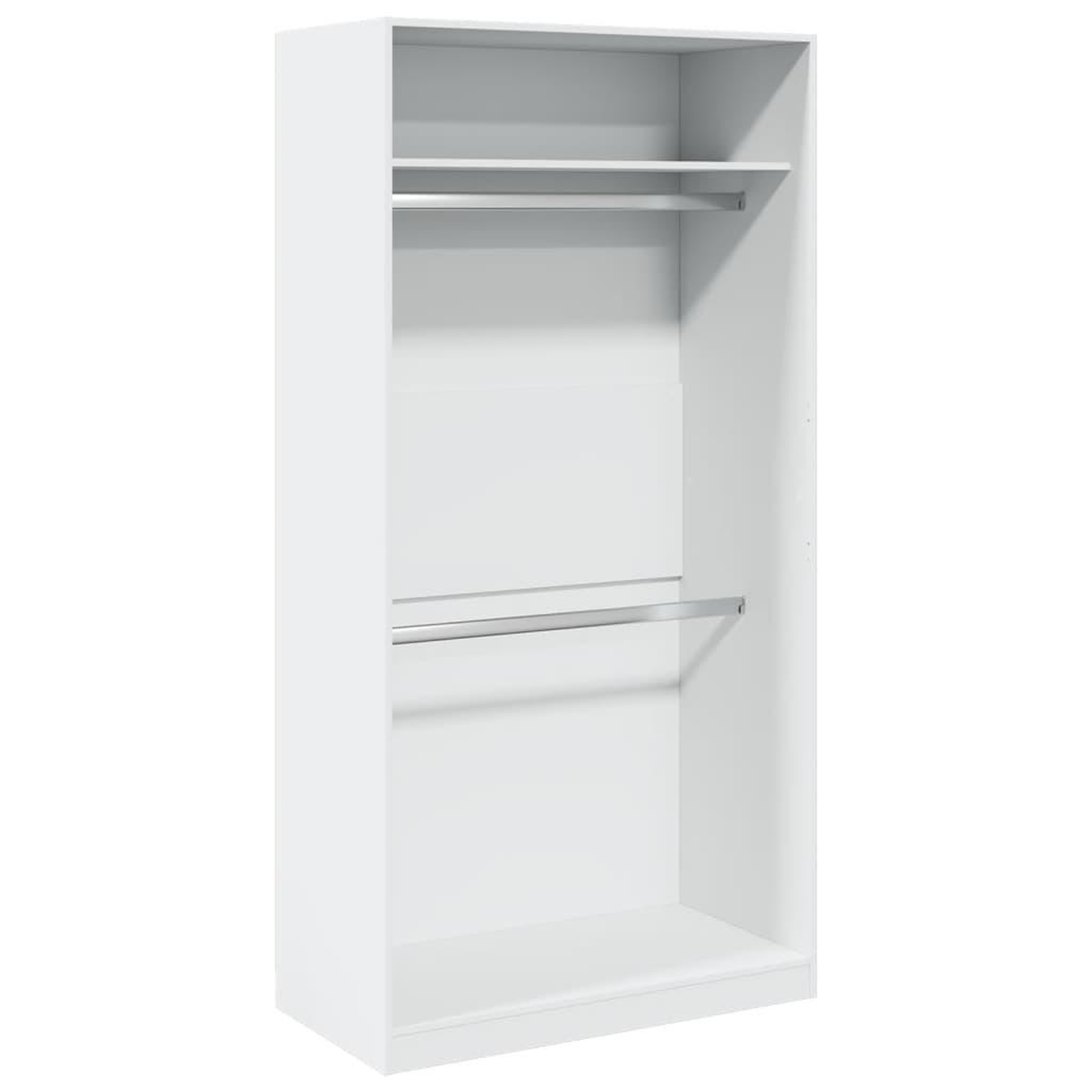 Voir la diapositive 2 : VIDAXL Garde-robe Blanc 100x50x200 cm Bois d'ingenierie
