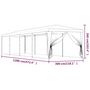 Voir la diapositive 6 : VIDAXL Tente de fete et 10 parois laterales en maille Anthracite 3x12m