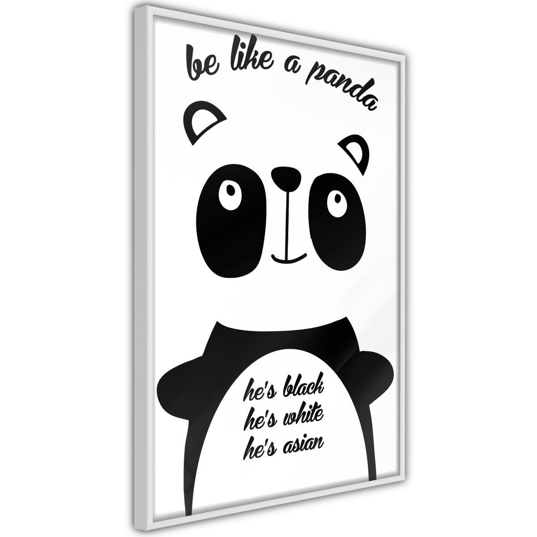 Paris Prix Affiche murale encadrée  tolerant panda