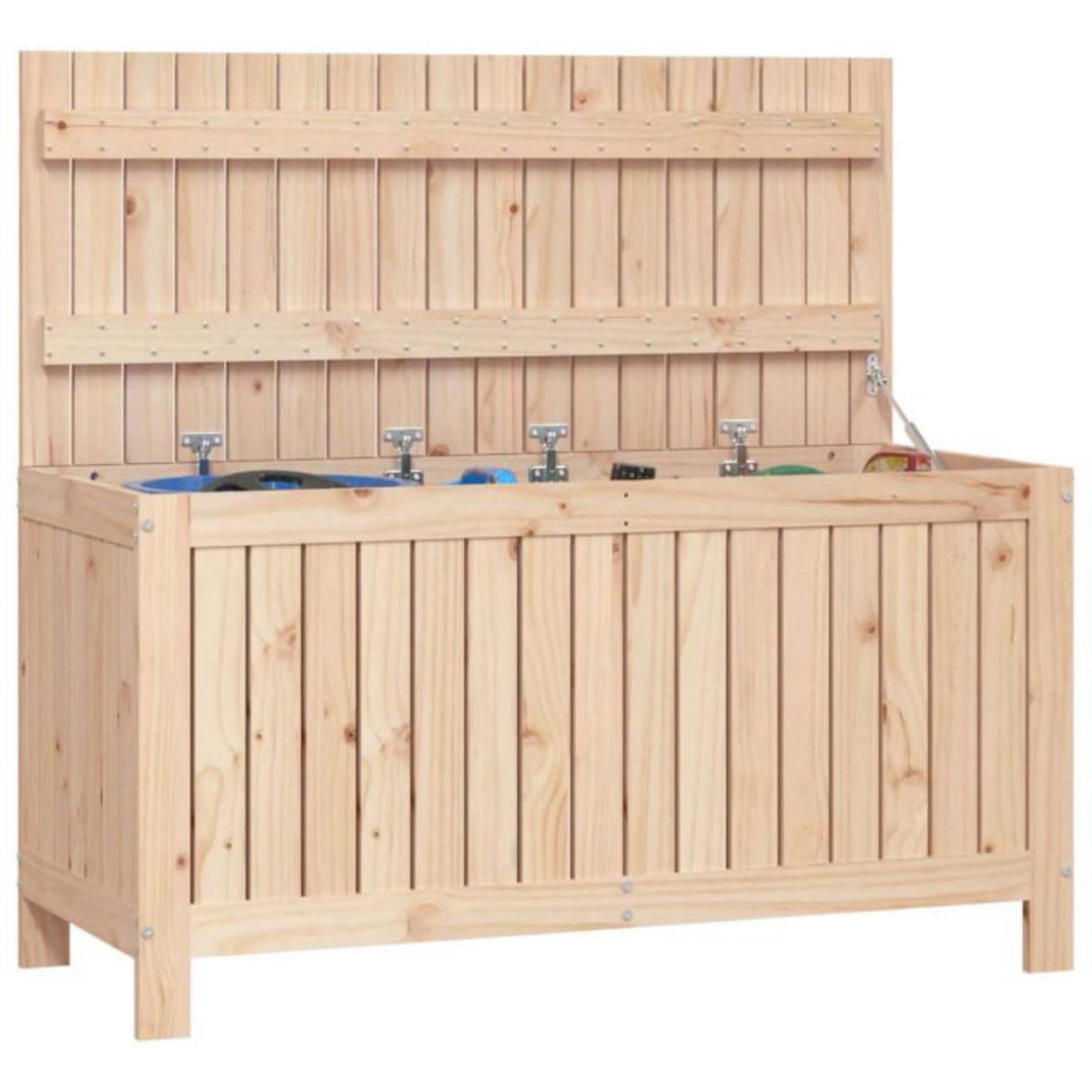 VIDAXL Boîte de rangement de jardin 115x49x60 cm Bois massif de pin
