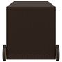 Voir la diapositive 5 : VIDAXL Boîte de rangement de jardin et roues marron 283L poly rotin