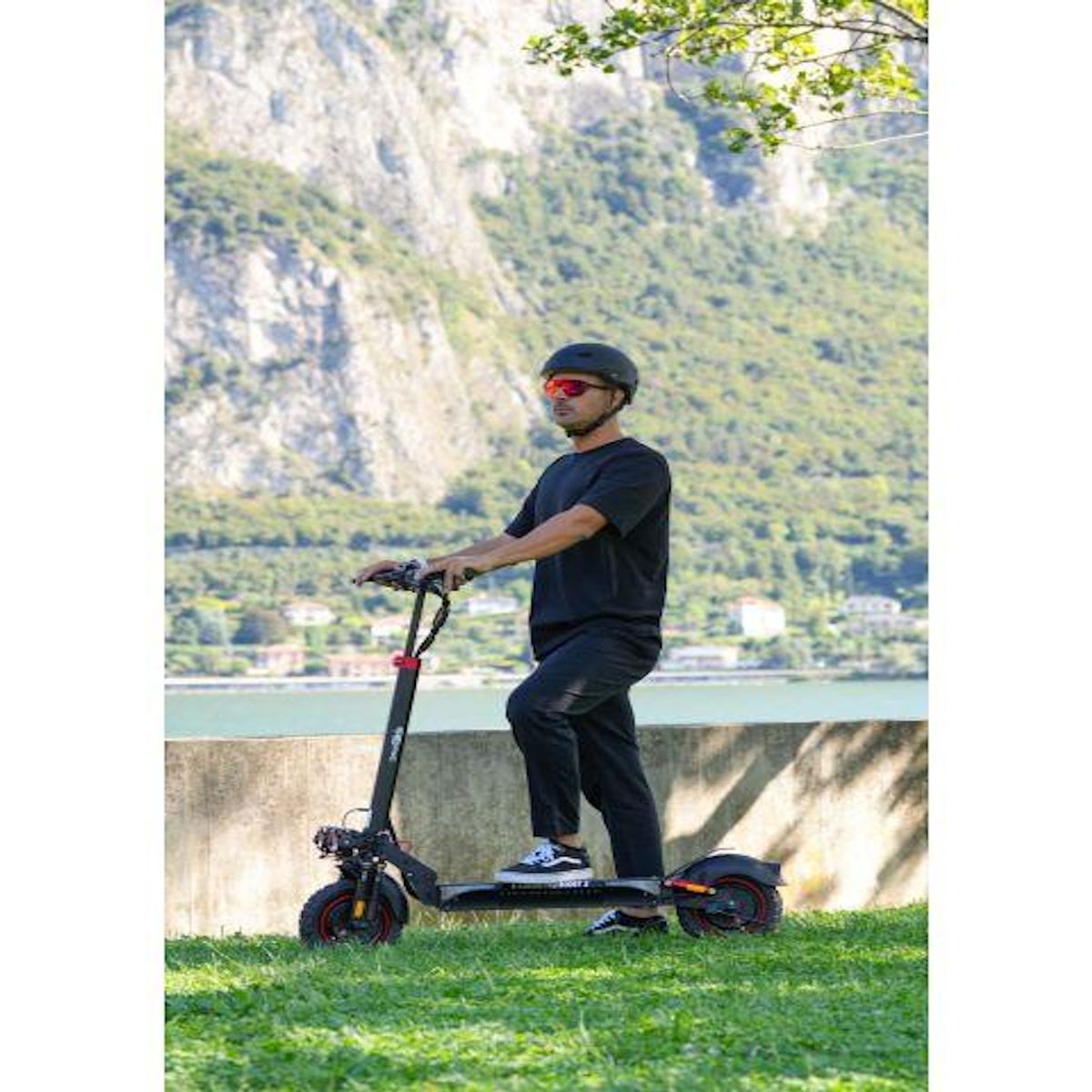 URBANGLIDE Trottinette Électrique UrbanGlide eCross Pro Boost 2 – 50 km d'autonomie, double moteur 800W, pneus 10  tout-terrain